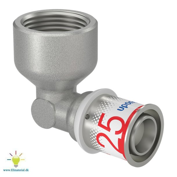 25X1" Presvinkel 90&deg; M/Muffe