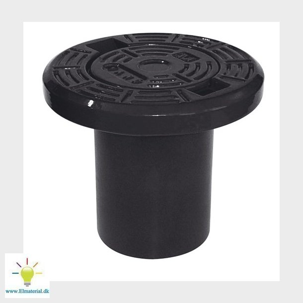 210Mm Avk Rundt Dksel - Sort