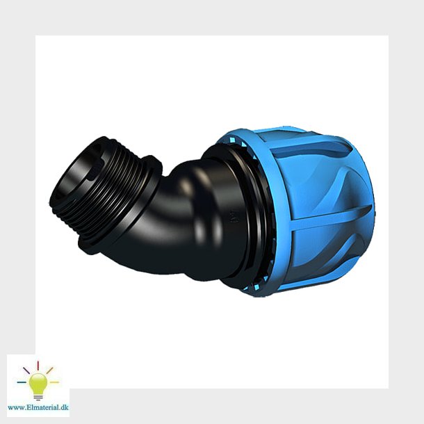 50Mmx1.1/2" Vinkel M/Nip 45Gr