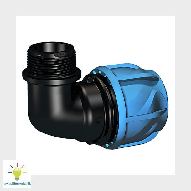 63Mmx1.1/4" Vinkel 90Gr M/Nip