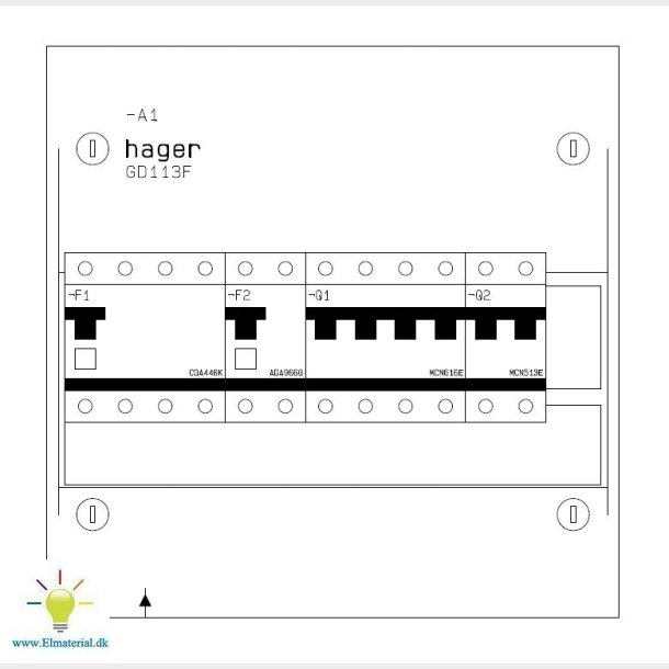 Boligtavle 1R 2Lys 1Kraft