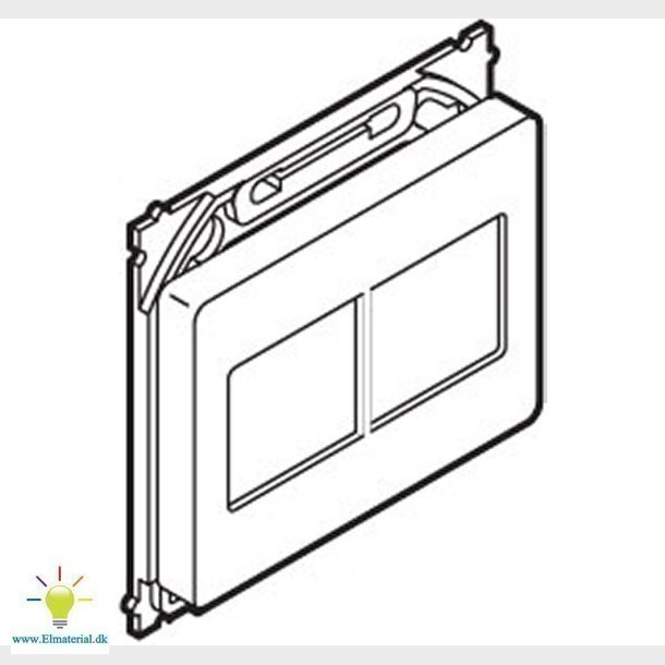 Opus66 Lexcom 2Xrj45 Hvid