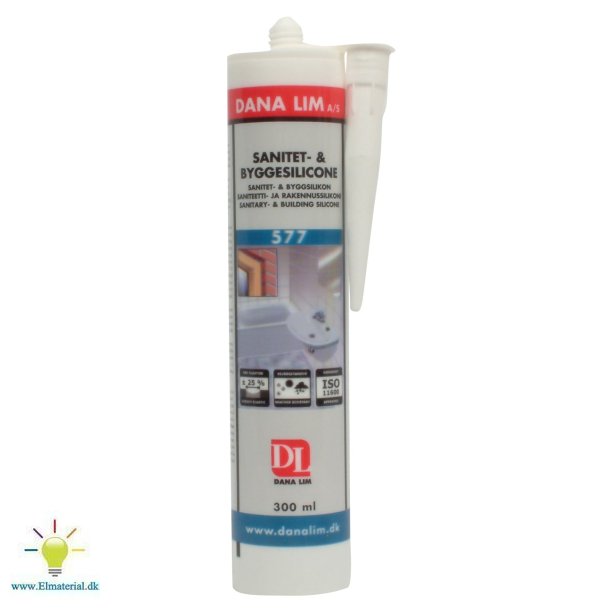 Sanitet Byggesilicone 577 Hvid
