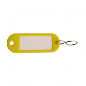 Nyckelskylt Plast Gul