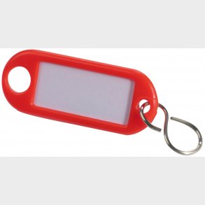 Nyckelskylt Plast Röd