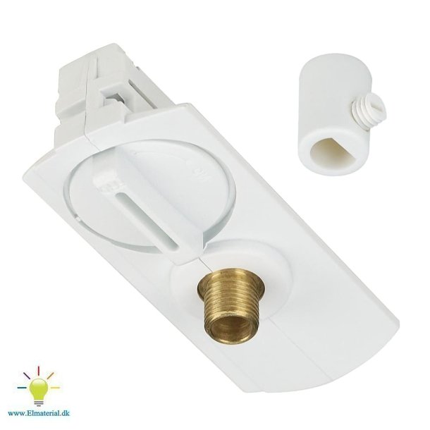 Pendeladapter 1F Hvid