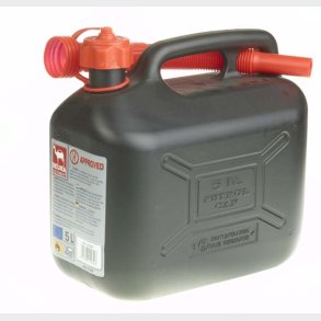 Bensindunk Plast Svart 5Ltr.