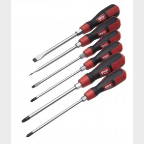 W- Slagskruvmejselsats 6 delar