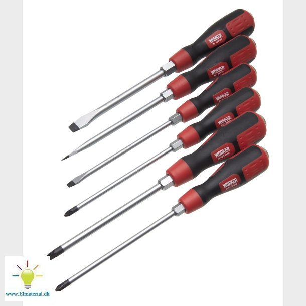 W- Slag-Skruetrkkerst 6 Dele