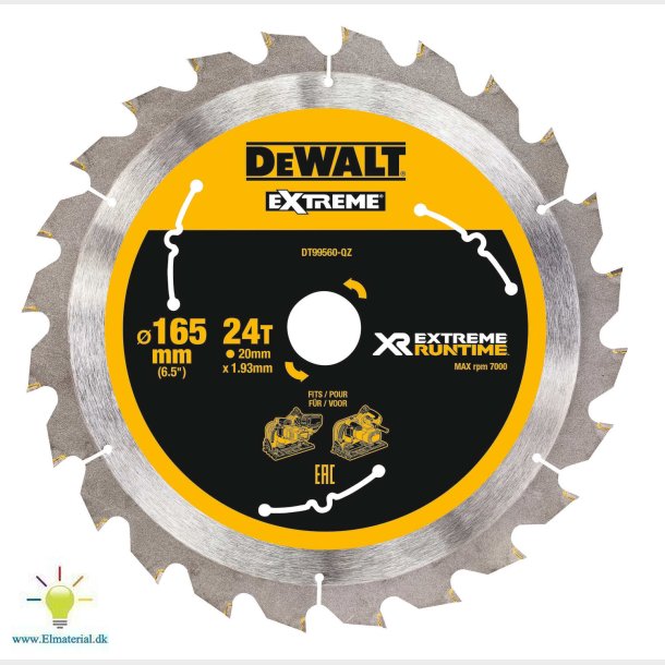 Rundsavklinge 165/20 24T Akku