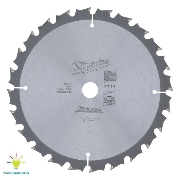 Rundsavkl 24Td 165/15,87 Tr