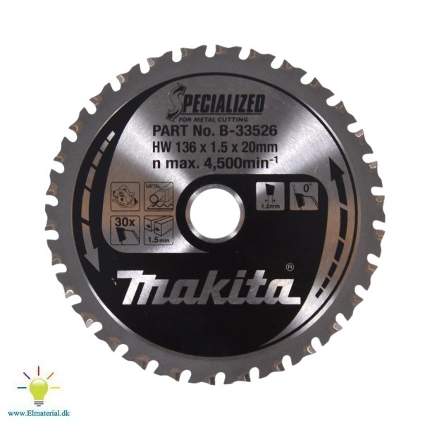 Rundsavklinge 30Td 136X20 Akku