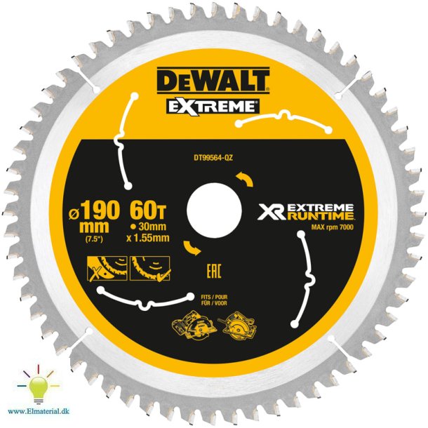 Rundsavklinge 190/30 60T Akku