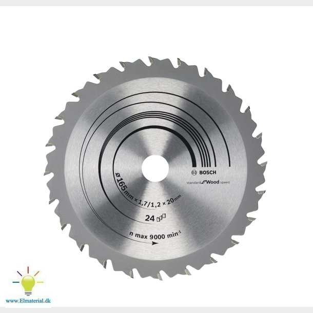 Rundsavklinge 24Td 165/20 1.7
