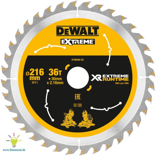 Rundsavklinge 216/30 36T Akku