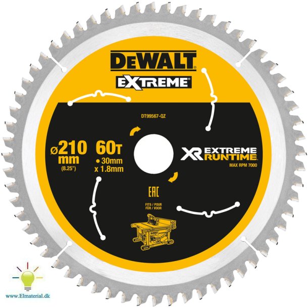 Rundsavklinge 210/30 60T Akku