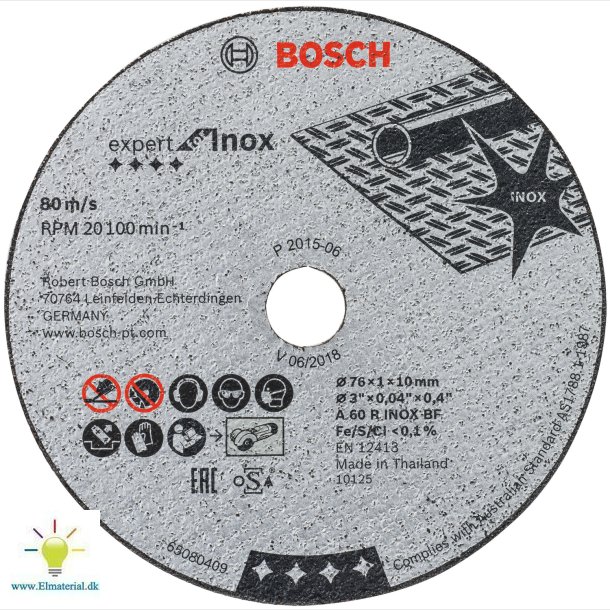 Skreskive Gws Inox 76/10Mm