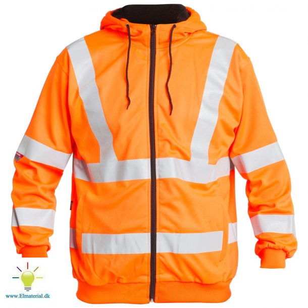 Hoodie Flou. Orange Str Xl