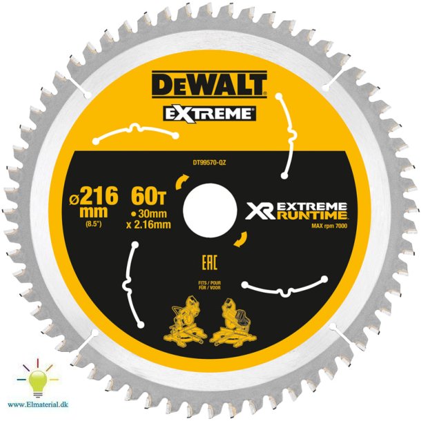 Rundsavklinge 216/30 60T Akku