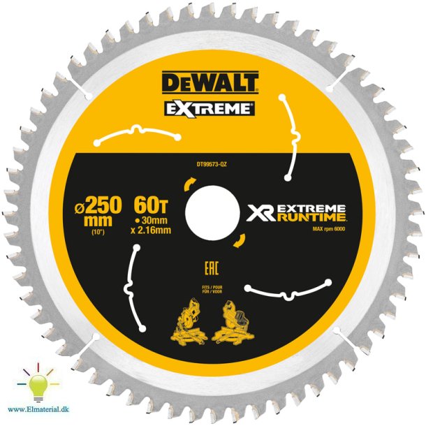 Rundsavklinge 250/30 60T Akku