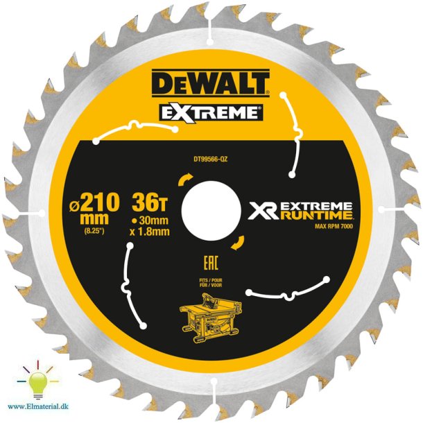 Rundsavklinge 210/30 36T Akku