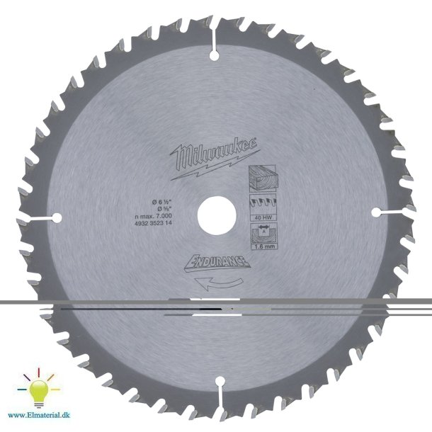 Rundsavkl 40Td 165/15,87 Tr