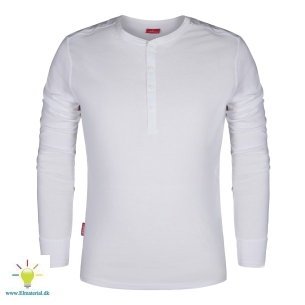 Grandad T-Shirt L/, Hvid, 3Xl