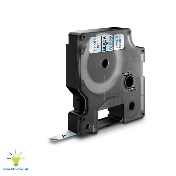 D1 Tape 6Mm Sort/Klar Label