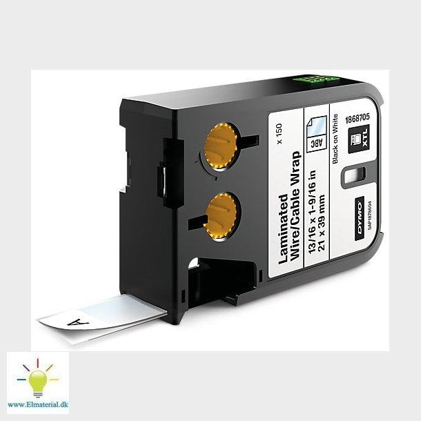 Xtl Etiket 21X39Mm Sort/Hvid