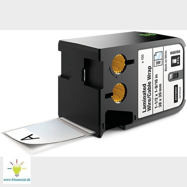 Xtl Etiket 38X39Mm Sort/Hvid