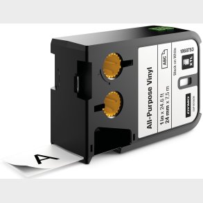 Xtl Tape 24 Mm Vinyl Svart / Vit