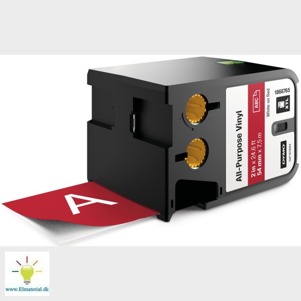 Xtl Tape 54 Mm Vinyl Hvid/Rd