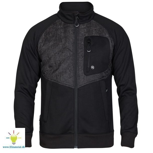 Sweat Cardigan 8361, Sort, L