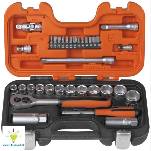 Topnglest Bahco 3/8" 34Dele