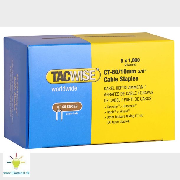 Tacwise Kabel Klamme 10 Mm