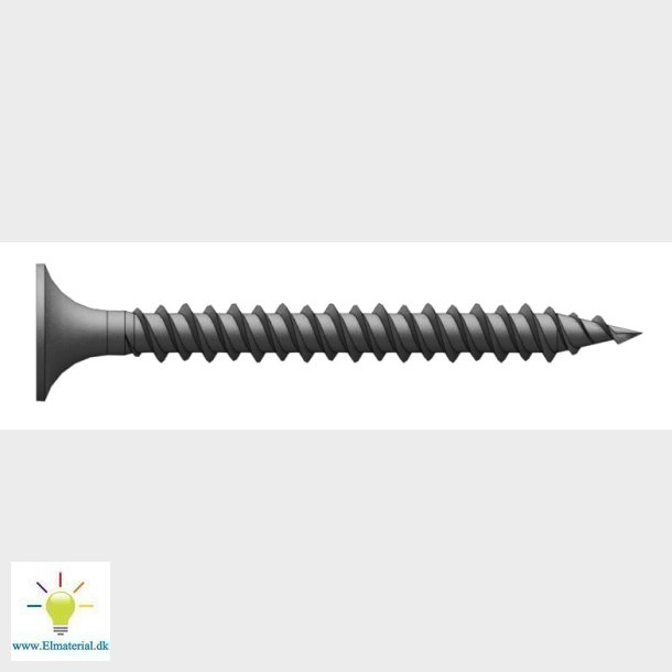Gipspl.Skrue Sortf. 3,5X51 Ls