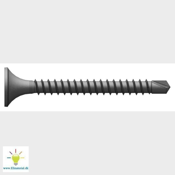 Gipspl.Skrue Sortf. 3,9X51 Ls