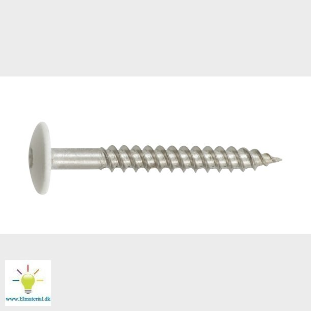 Facadeskrue A2 4,5X40 Hvid