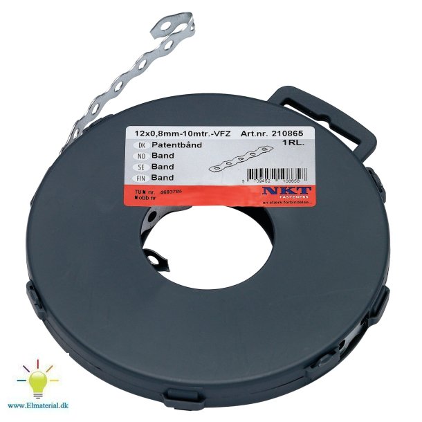 Patentbnd 12X0.8 Varmgalv.10M