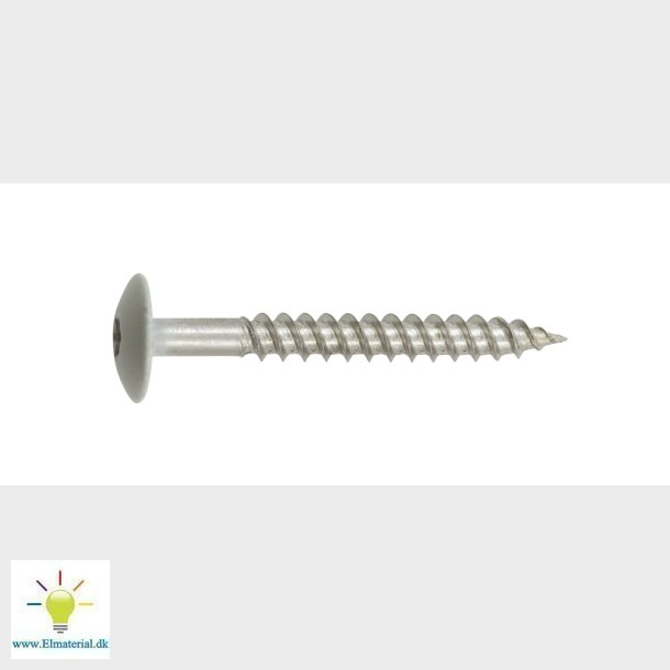 Facadeskrue A2 4,5X40 Lys Gr