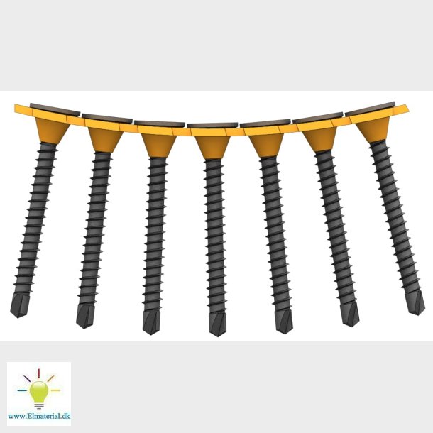 Gipspl.Skrue Sortf 3,5X35 Bnd