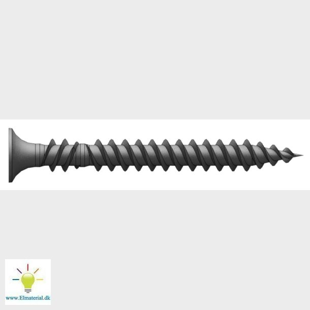Gipspl.Skrue Sortf. 3,9X41 Ls