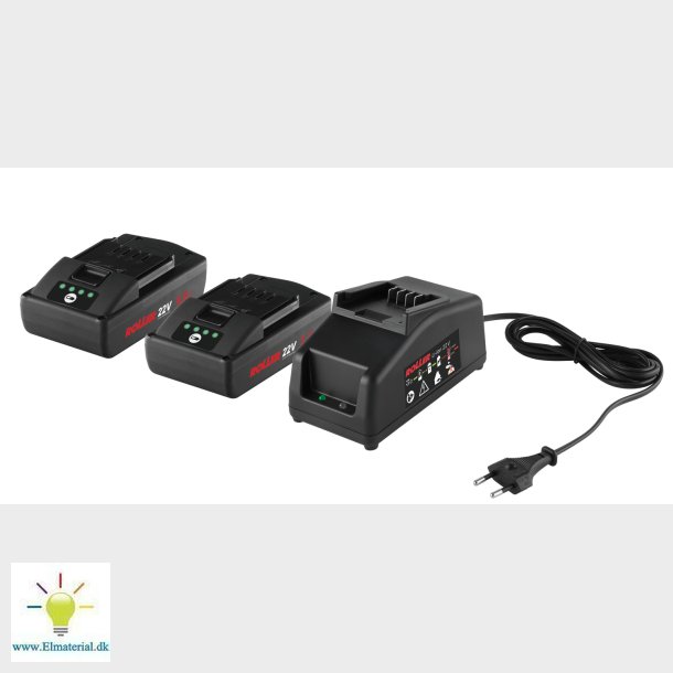 Batteri 2X21,6V/2,5Ah &amp; Lader