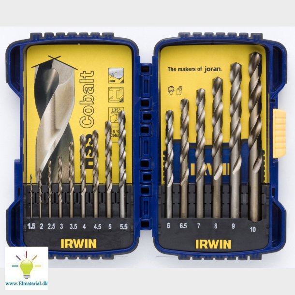 Hss koboltborrset i rostfritt stl