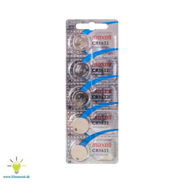 Batteri Lithium Cr1632 3V 5Stk