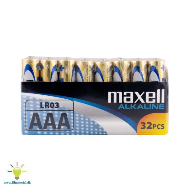 Batteri Maxell Aaa/Lr3 32Stk