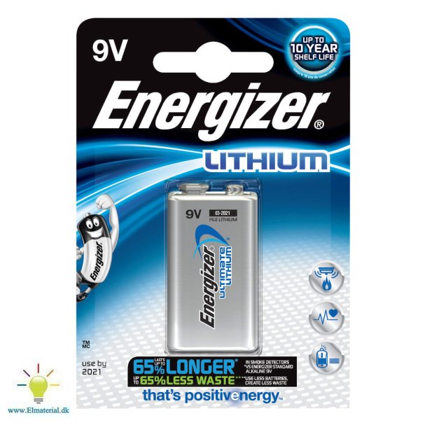 Batteri Energizer Ultimate 9V
