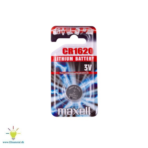 Batteri Lithium Cr1620 3V 1Stk