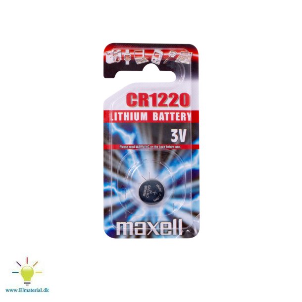 Batteri Lithium Cr1220 3V 1Stk