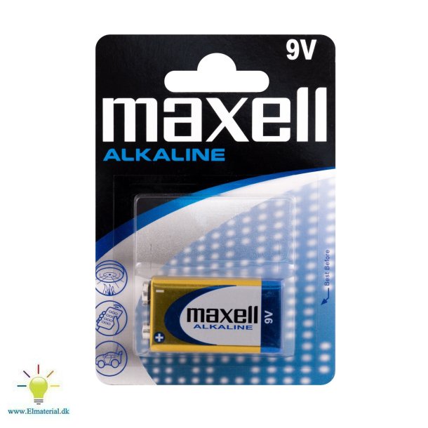 Batteri Maxell E /9V Uni 1Stk